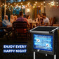 Solar Bug Zapper Outdoor, PhatroyYee Mosquito Zapper 4500V, Waterproof Portable Fly Zapper, Rechargeable Electric Mosquito Killer