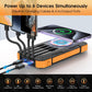 Solar Power Bank, 49800mAh Wireless Portable Phone Charger with Built-in 4 Cables, 22.5W Fast Charging External Battery Pack PD 3.0 USB-C In/Output