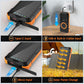 Solar Power Bank, 49800mAh Wireless Portable Phone Charger with Built-in 4 Cables, 22.5W Fast Charging External Battery Pack PD 3.0 USB-C In/Output