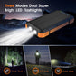 Solar Power Bank, 49800mAh Wireless Portable Phone Charger with Built-in 4 Cables, 22.5W Fast Charging External Battery Pack PD 3.0 USB-C In/Output
