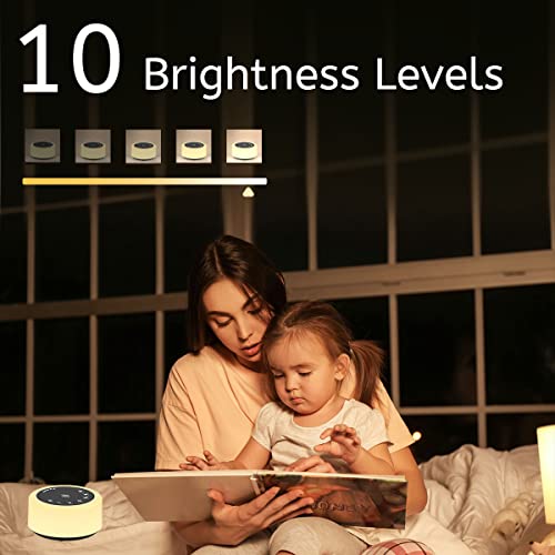 Soother Sleep Sound Machine Night Light White Noise Machine with 30 Soothing Sounds & 12 Color Night Lights for Baby Kids Adults Brown Noise Machine