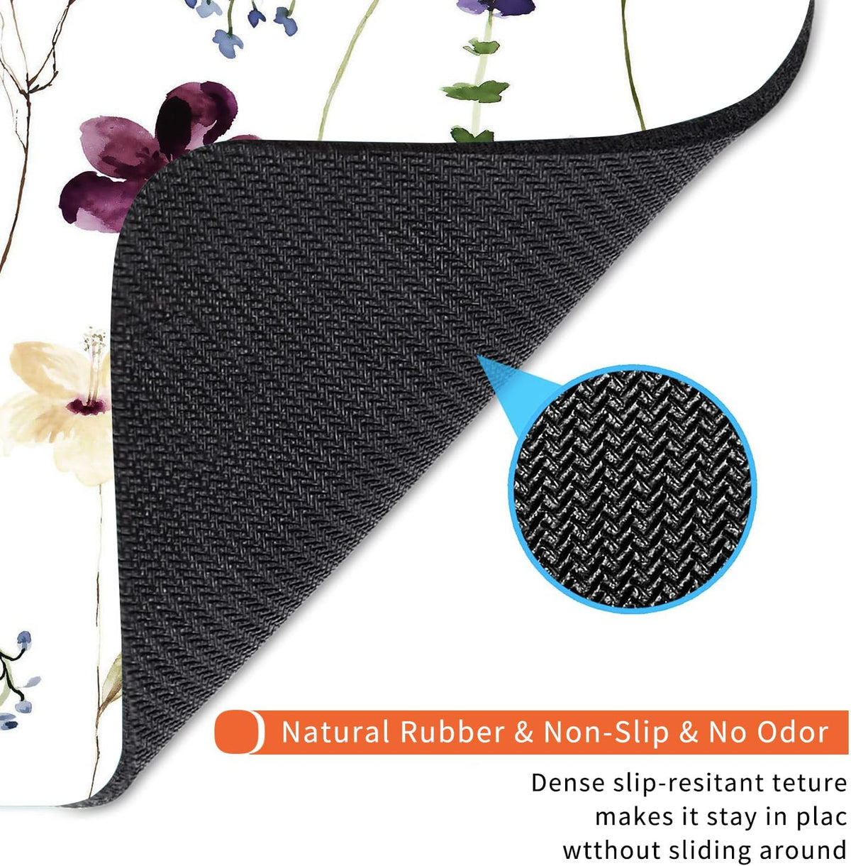 Square Mouse Pad Beautiful Flowers Plants, Personalized Premium-Textured Custom Mouse Mat Design, Washable Mousepad Cloth
