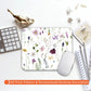 Square Mouse Pad Beautiful Flowers Plants, Personalized Premium-Textured Custom Mouse Mat Design, Washable Mousepad Cloth