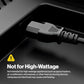 Standard 5ft (1.5m) 10 Amps 125 Volts Black 3 Prong AC Power Cord Cable for Electronics, TV, Computer, Printer, Radio, Monitor, Samsung, Dell, Vizio