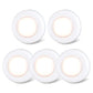 STAR-SPANGLED Push Tap Light, 2.8” Mini Night Touch LED Puck Lamp, Portable Under Cabinet Lighting AAA Battery Operated Powered (5 Pack)