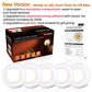 STAR-SPANGLED Push Tap Light, 2.8” Mini Night Touch LED Puck Lamp, Portable Under Cabinet Lighting AAA Battery Operated Powered (5 Pack)
