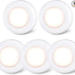 STAR-SPANGLED Push Tap Light, 2.8” Mini Night Touch LED Puck Lamp, Portable Under Cabinet Lighting AAA Battery Operated Powered (5 Pack)