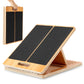 StrongTek 13” Wide Portable Wooden Slant Board, 5-Level Incline (15°-35°), Lower Grip Handle, Beginner Friendly, Non-Slip Surface