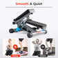 Sunny Health & Fitness Mini Steppers for Exercise at Home, Stair Step Workout Machine with Resistance Bands, Full Body Cardio Equipment