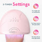 SUNUV UV Light for Gel Nails, UV Dryer for Gel Polish with 3 Timer Settings Professional LED Nail Lamp Art Tools Auto Sensor SUNone Pink