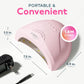 SUNUV UV Light for Gel Nails, UV Dryer for Gel Polish with 3 Timer Settings Professional LED Nail Lamp Art Tools Auto Sensor SUNone Pink