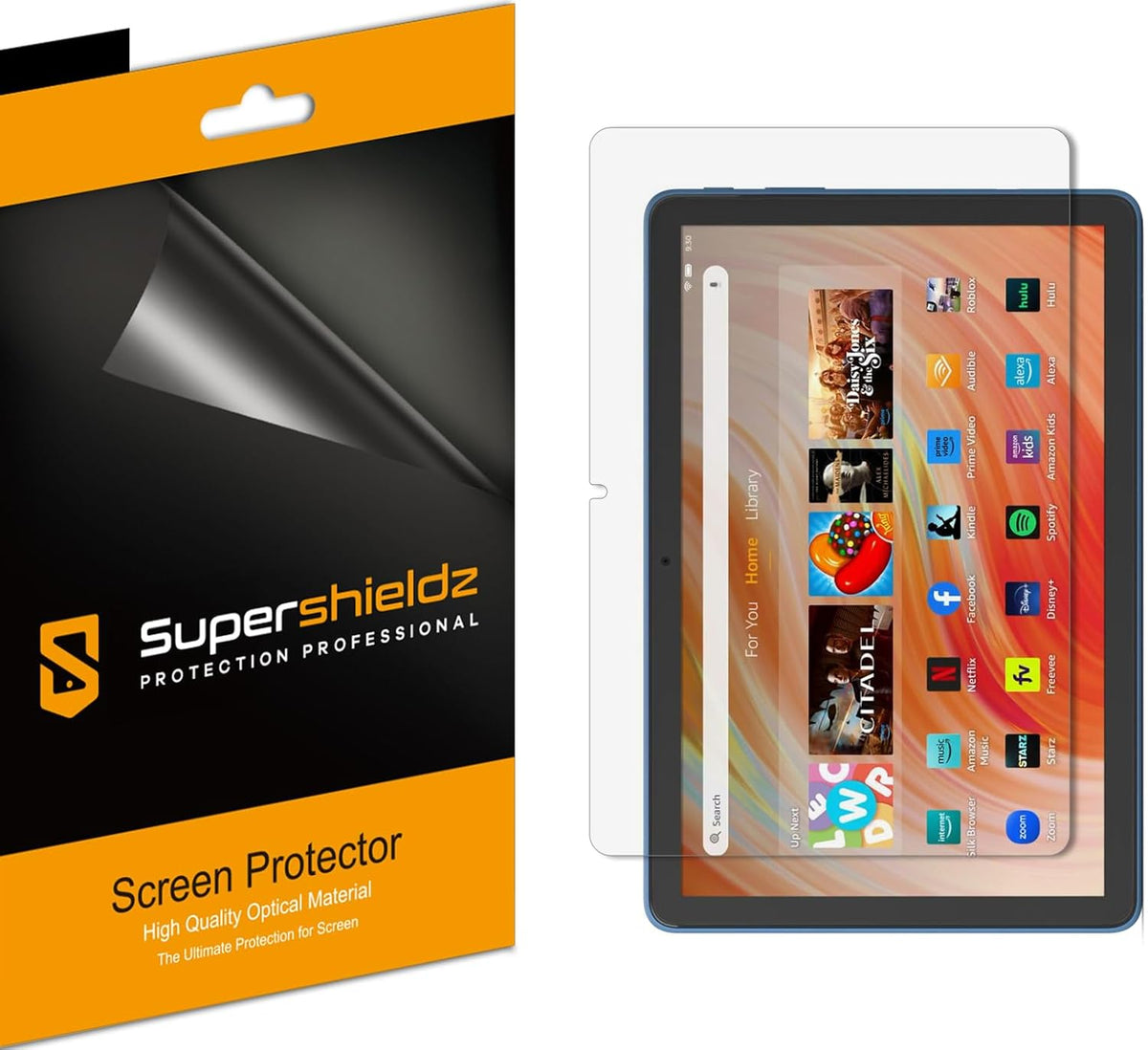 Supershieldz (3 Pack) Designed for All-New Fire HD 10 / Fire HD 10 Plus Tablet 10.1 inch (13th/11th Generation, 2023/2021 Release) Screen Protector
