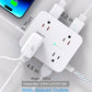 Surge Protector Power Strip - HANYCONY 8 Outlets 4 USB (2 USB C) Charging Ports, Multi Plug Outlet Extender, 5Ft Braided Extension Cord