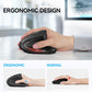 TECKNET Ergonomic Mouse, Wireless Bluetooth Vertical Mouse, 4800 DPI Optical Tracking, 6 Adjustable DPI, Quiet Clicks, 2.4GHz with USB A Receiver