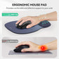 TECKNET Gel Mouse Pad with Wrist Rest, Ergonomic Office Mousepad with Wrist Support - Non-Slip & Smooth Surface Comfortable Desk Accessories Mat
