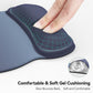 TECKNET Gel Mouse Pad with Wrist Rest, Ergonomic Office Mousepad with Wrist Support - Non-Slip & Smooth Surface Comfortable Desk Accessories Mat