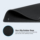 TECKNET Mouse Pad with Anti-fray Stitching, Waterproof Surface & Non-Slip Rubber Base with Stitched Edges Gaming Mouse Mat for Laptop (Black)