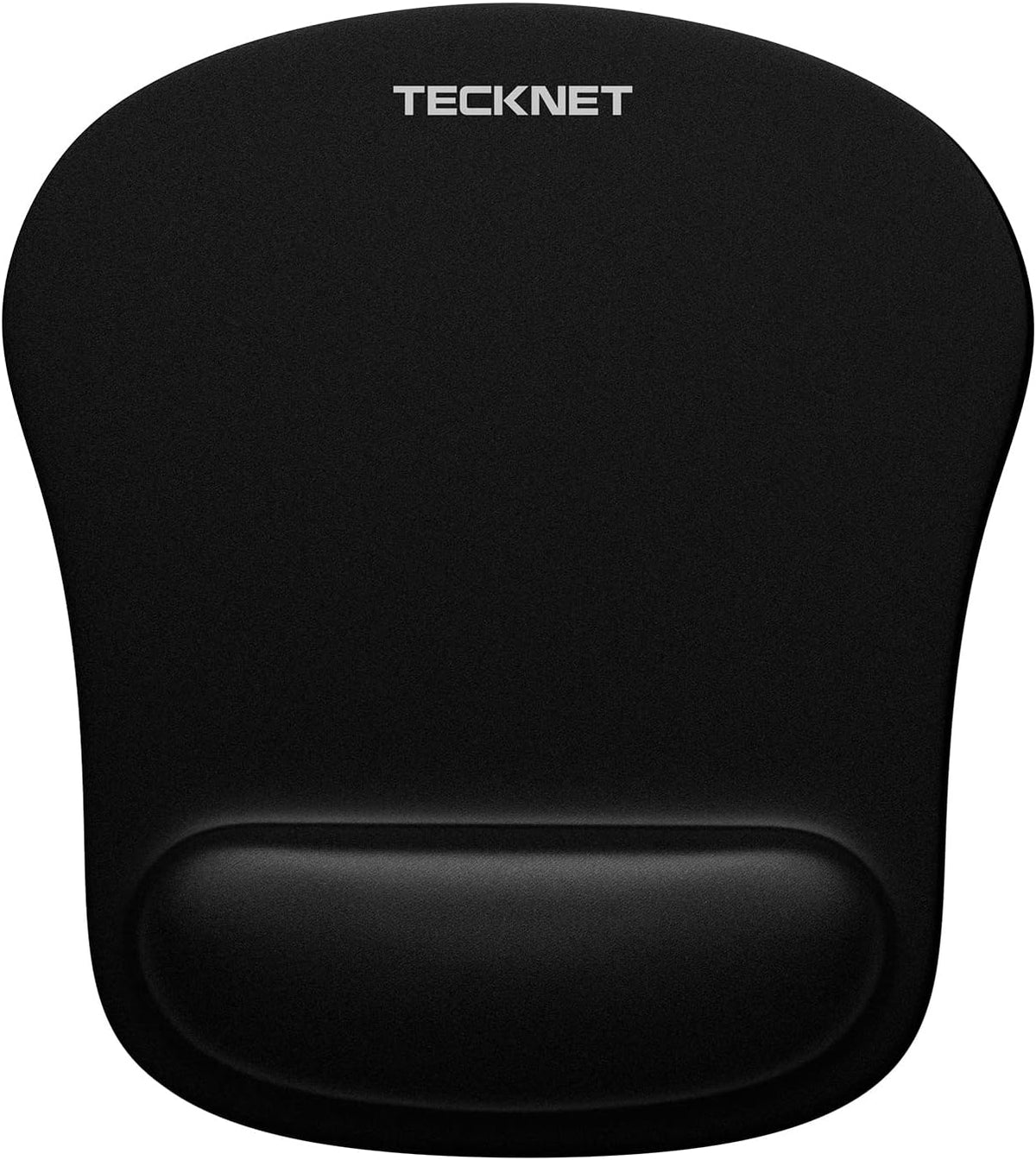 TECKNET Ergonomic Mouse Pad with Wrist Support, Portable Comfortable Mousepad for Computer, Laptop, Office (Black)