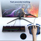 TECKNET Ergonomic Mouse Pad with Wrist Support, Portable Comfortable Mousepad for Computer, Laptop, Office (Black)