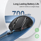 TECKNET Wireless Mouse Rechargeable, 2.4G USB-A Silent Mouse, Quiet Click, 6 Adjustable 4800 DPI, Cordless Computer Mice (Black)