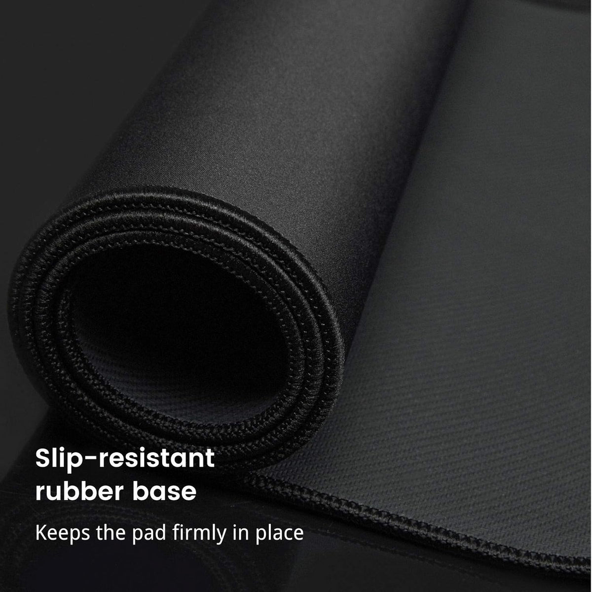 TEDNETGO Large Gaming Mouse Pad, Waterproof Extra Large Big Mouse Pad with Stitched Edge, XXL Non-Slip Black Computer Long Mousepad Desk Mat