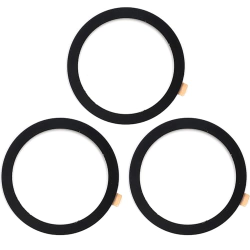 TENOC Universal Metal Ring Sticker for Magnetic Charger Compatible with iPhone/Samsung/Android All Cellphones (Black)