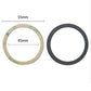 TENOC Universal Metal Ring Sticker for Magnetic Charger Compatible with iPhone/Samsung/Android All Cellphones (Black)