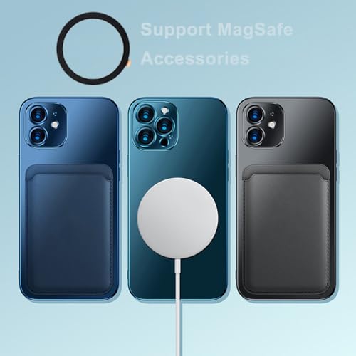 TENOC Universal Metal Ring Sticker for Magnetic Charger Compatible with iPhone/Samsung/Android All Cellphones (Black)