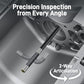 Teslong Two-Way Articulating Borescope with Light, Industrial Endoscope Inspection Camera with Articulated Probe