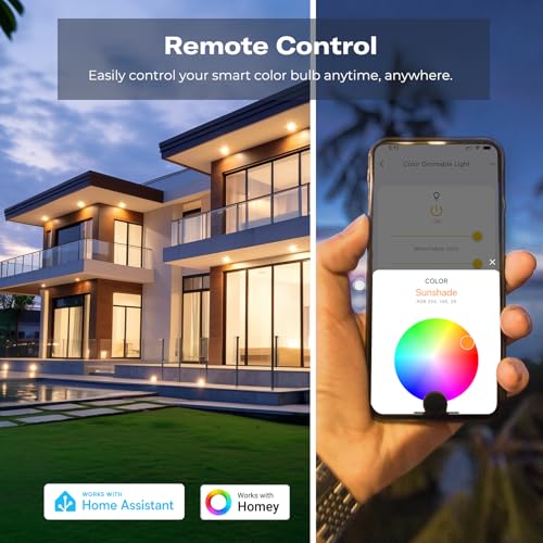 THIRDREALITY Zigbee Smart Color Bulb ZL1 4Pack, Compatible with Home Assistant(ZHA&Z2M), SmartThings, Aeotec, Homey, Hubitat or Echo Devices