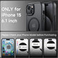 Tigowos Magnetic for iPhone 15 Case Drop Resistant Matte Skin Feeling Back Cover Shockproof Slim Fit for iPhone 15 Phone Case,Matte Black