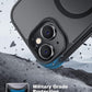 Tigowos Magnetic for iPhone 15 Case Drop Resistant Matte Skin Feeling Back Cover Shockproof Slim Fit for iPhone 15 Phone Case,Matte Black