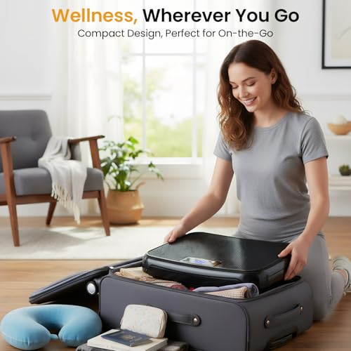 TISSCARE Vibration Plate Exercise Machine, Mini Vibrating Fitness Platform for Home Workouts