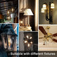 TJOY 12 Pack Vintage 8W ST58 LED Edison Light Bulbs, Dimmable, 60W Equivalent, 800Lumens, 2700K Warm White, E26 Base LED Filament Bulb, CRI80