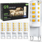 TJOY G9 LED Bulb 4W, 3000K Soft Warm White 6 Pack, Equivalent 40 Watt T4 G9 Halogen Replacement, G 9 Bi-pin Base Light Bulbs for Chandelier