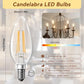 TJOY LED Candelabra Bulbs Dimmable, 60W Equivalent Chandelier Light Bulb, E12 Small Base, 4.5W 2700K Soft Warm White (12Pack)
