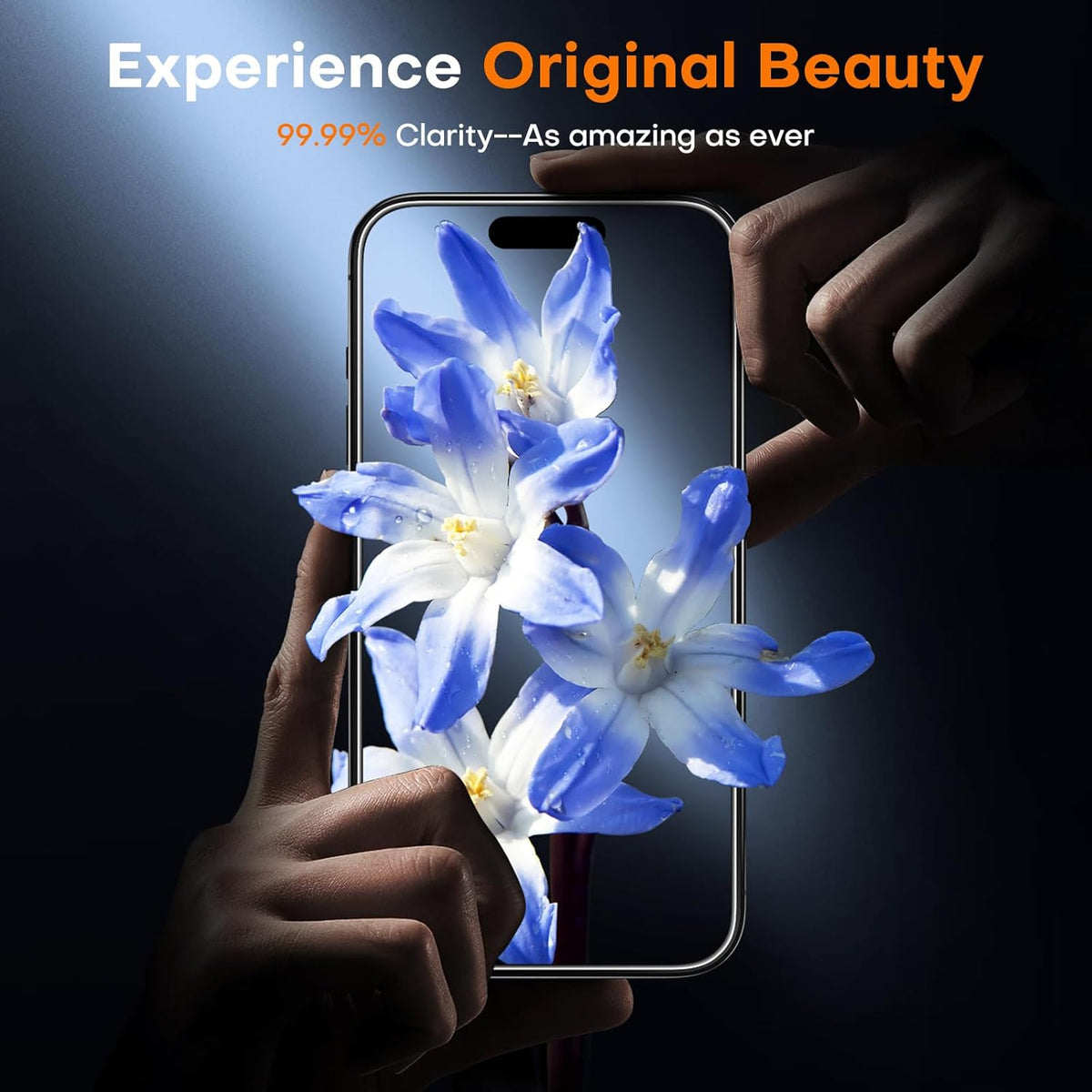 TOCOL for iPhone 15 Screen Protector, Shatterproof, HD Tempered Glass for iPhone 15 Full Coverage Screen Protector, Anti-Fingerprint