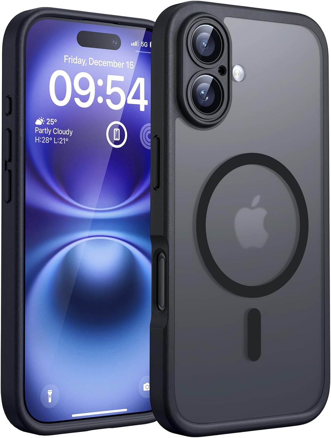 TOCOL Magnetic for iPhone 16 Case, Compatible with Magsafe, Upgraded Full Camera Protection, Drop Protection