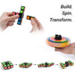 TOSY Magnet Fidget Spinner Mini - 8 Blocks, 3 in 1 Toy, Transformable Fidget Spinner, Infinity Cube, 2x2 Puzzle Cube, STEM Sensory Stress Relief Toy