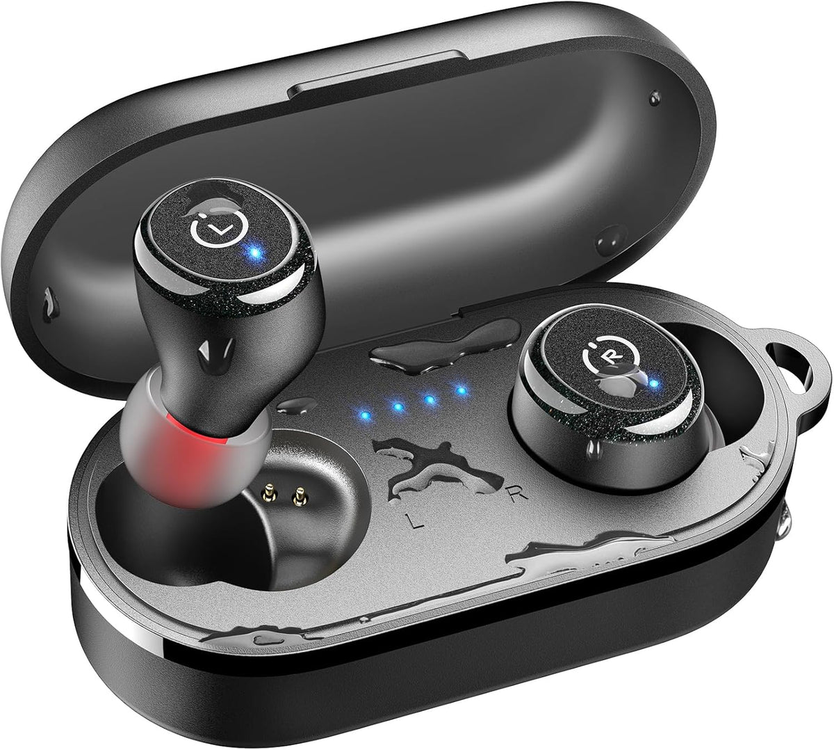 TOZO T10 Wireless Earbuds Bluetooth 5.3 Headphones, App Customize EQ, Ergonomic Design, 55H Playtime, Wireless Charging Case, IPX8 Waterproof Sound
