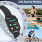 TRAUSI Smart Watch for Men, 120 Sports Modes Smartwatch with 1.83" HD Touchsreen, IP67 Waterproof, Sleep Monitor (Black)