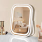 Travel Makeup Mirror with Lights, Portable Small Beauty LED Vanity Mirror with Lights, 1200mAh Battery, Dimmable Touch Screen
