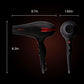 TREZORO Professional Blow Dryer for Women - Ionic Hair Dryer 2000W for Salon & Personal Use - Powerful, Fast & Quiet Drying for Curly Hair (Black)