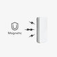 U Brands Magnetic Dry Erase Board Felt Eraser, 2"x5"x1", White, Lightweight Modern Design