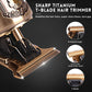Ufree Professional Beard Trimmer for Men, Zero Gapped T-Blade Hair Clipper & Mustache Trimmer Kit with LCD Display, Precision Edgers