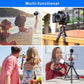 ULANZI Camera Tripod, Mini Flexible Stand w Hidden Phone Holder w Cold Shoe Mount, 1/4'' Screw f Magic Arm