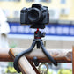 ULANZI Camera Tripod, Mini Flexible Stand w Hidden Phone Holder w Cold Shoe Mount, 1/4'' Screw f Magic Arm