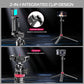ULANZI MT-44 Extendable Phone Tripod, 59" Selfie Stick Vlog Stand with 2 in 1 Phone Clip, 360° Ball Head Camera Tripod