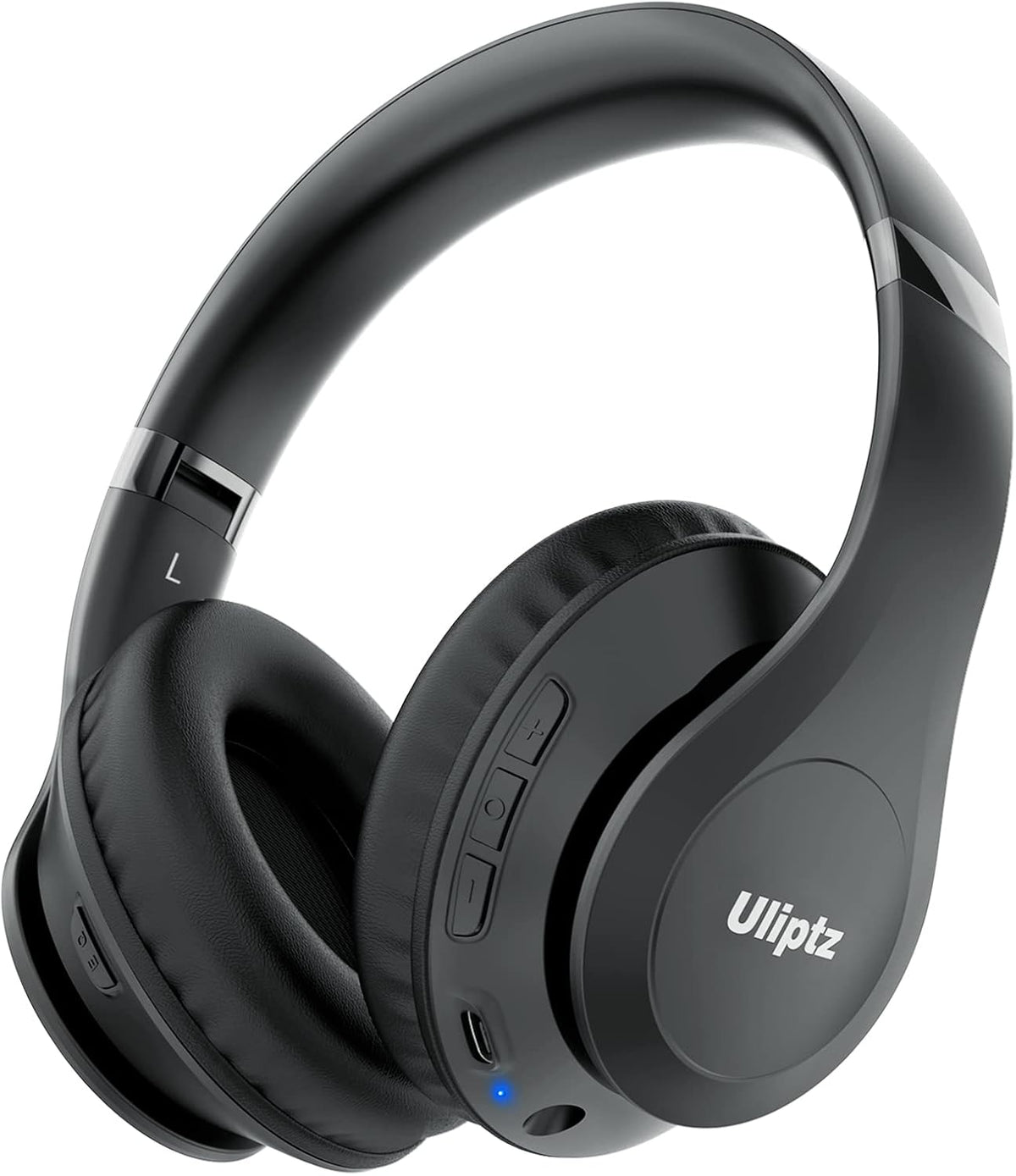 Uliptz Wireless Bluetooth Headphones, 65H Playtime, 6 EQ Sound Modes, HiFi Stereo Over Ear Headphones with Microphone