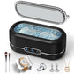 Ultrasonic Jewelry Cleaner, 48KHz Jewelry Ultrasonic Cleaner Machine for All Jewelry, Glasses, Rings, Retainers, Watch Strap, Dentures (Black)